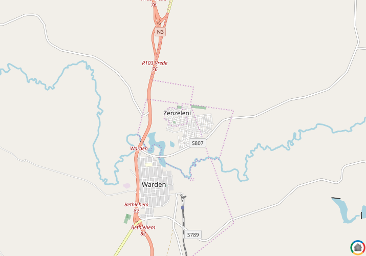 Map location of Ezenzeleni